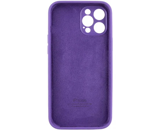 Чехол Silicone Case Full Camera Protective (AA) для Apple iPhone 12 Pro Max (6.7") Фиолетовый / Amethyst