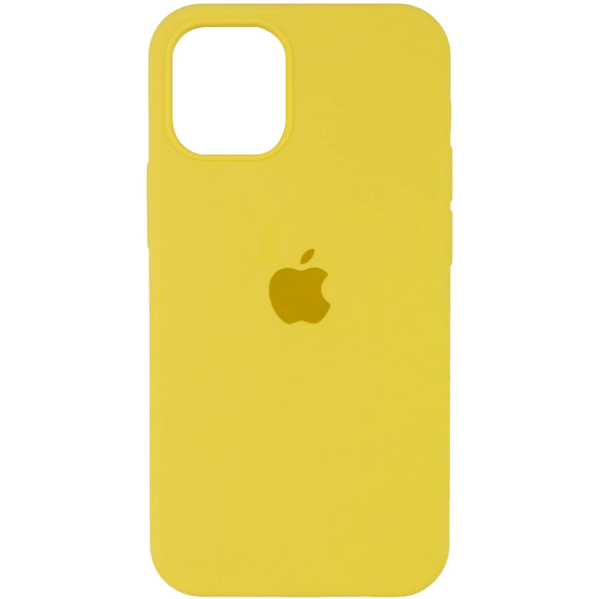 Чехол Silicone Case Full Protective (AA) для Apple iPhone 12 Pro Max (6.7") Желтый / Yellow