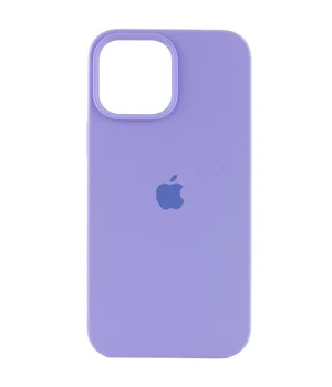 Чохол Silicone Case (AA) Logo with MagSafe для Apple iPhone 12 Pro Max (6.7") Бузковий / Dasheen