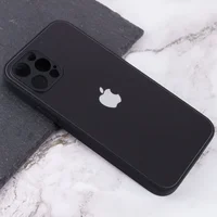 TPU+Glass чехол Matte Candy Full camera для Apple iPhone 12 Pro Max (6.7") Черный