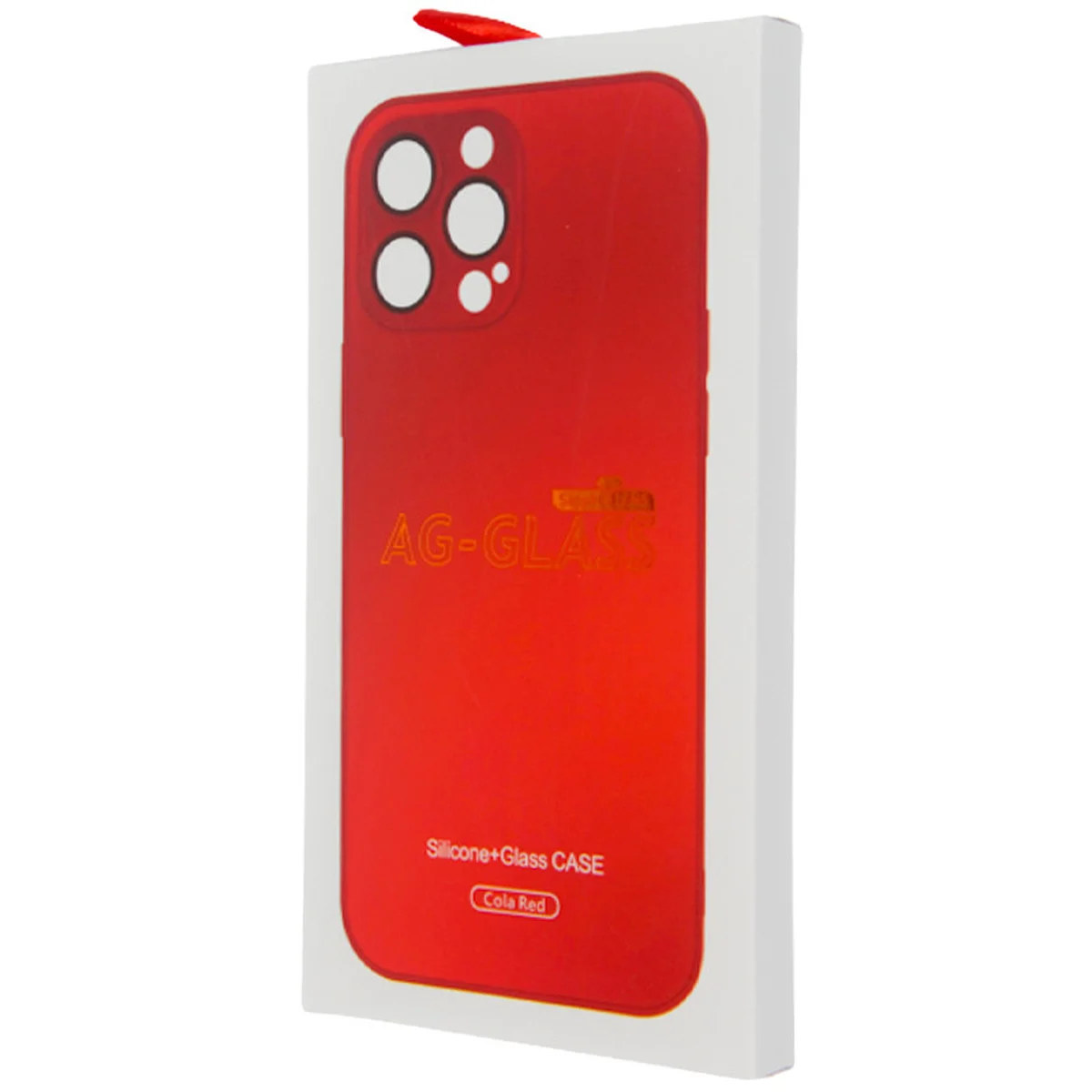 Чехол TPU+Glass Sapphire matte case для Apple iPhone 12 Pro Max (6.7") Cola Red