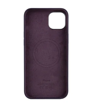 Чехол Silicone case (AAA) full with Magsafe для Apple iPhone 12 Pro Max (6.7") Фиолетовый / Amethyst
