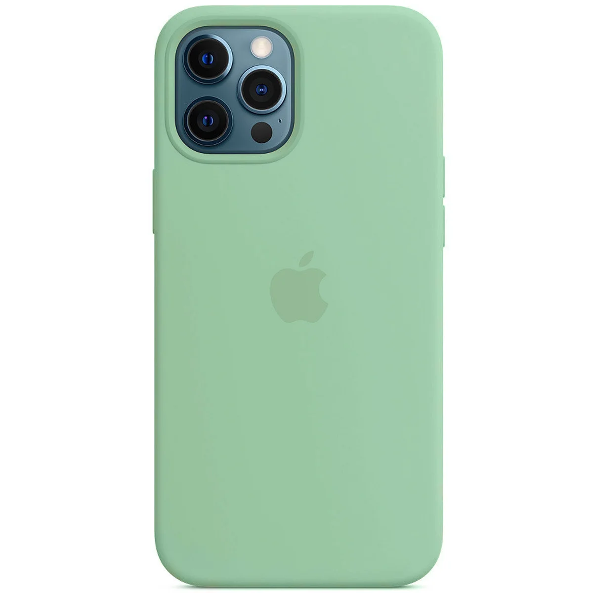 Чохол Silicone case (AAA) full with Magsafe для Apple iPhone 12 Pro Max (6.7 ") Зелений / Pistachio