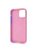 Чехол Silicone case Full Rainbow для Apple iPhone 12 Pro Max (6.7") Розовый / Сиреневый