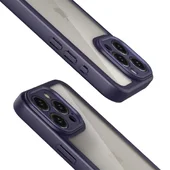 TPU чехол Transparent + Colour 1,5mm для Apple iPhone 12 Pro Max (6.7") Purple