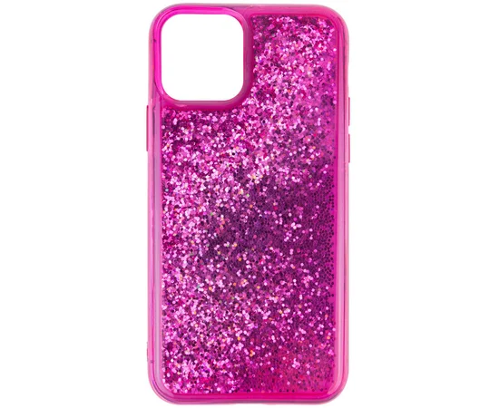 TPU+PC чехол Sparkle (glitter) для Apple iPhone 12 Pro Max (6.7") Малиновый