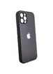 TPU+Glass чехол Matte Candy Full camera для Apple iPhone 12 Pro Max (6.7") Черный
