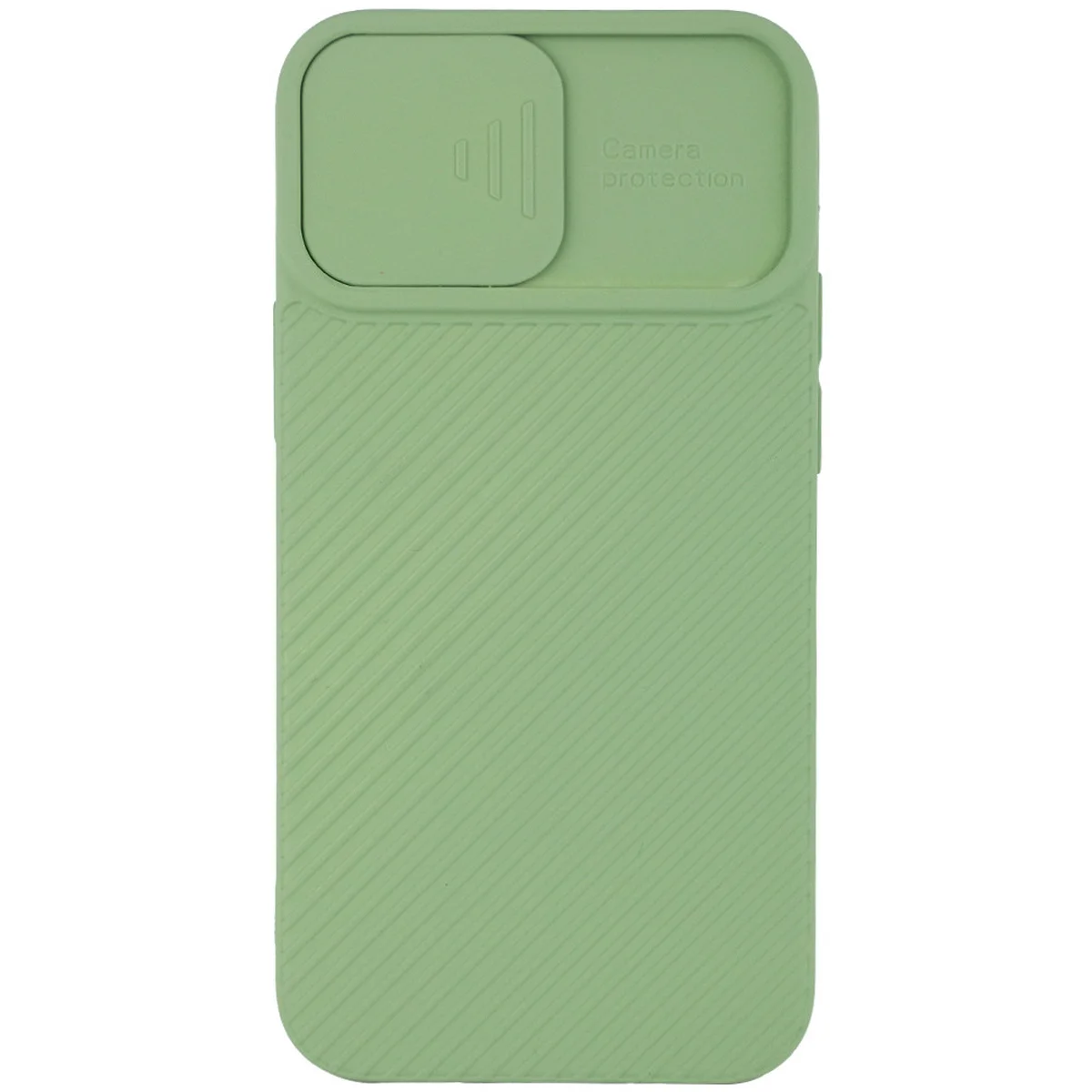 Чехол Camshield Square TPU со шторкой для камеры для Apple iPhone 12 Pro Max (6.7") Фисташковый