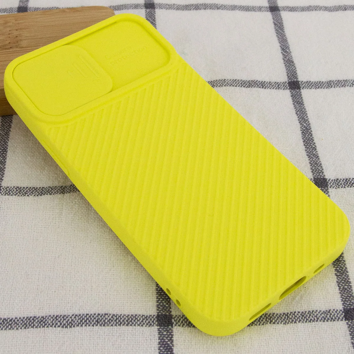 Чехол Camshield Square TPU со шторкой для камеры для Apple iPhone 12 Pro Max (6.7") Желтый