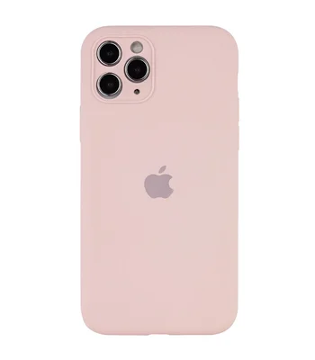 Чехол Silicone Case Full Camera Protective (AA) для Apple iPhone 12 Pro Max (6.7") Розовый / Chalk Pink