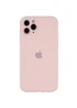 Чехол Silicone Case Full Camera Protective (AA) для Apple iPhone 12 Pro Max (6.7") Розовый / Chalk Pink