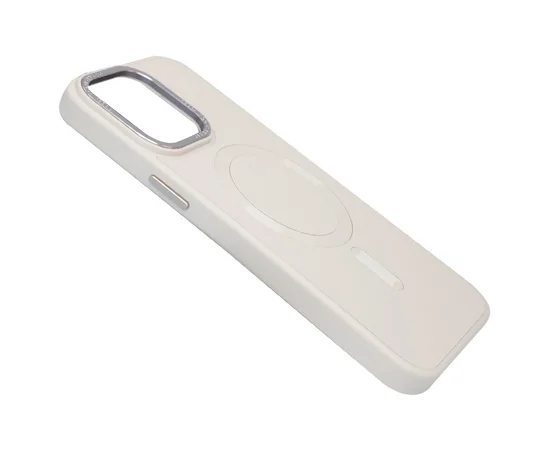 Шкіряний чохол Bonbon Leather Metal Style with MagSafe Apple iPhone 12 Pro Max (6.7") Рожевий / Light pink