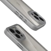 TPU чехол Transparent + Colour 1,5mm для Apple iPhone 12 Pro Max (6.7") Grey