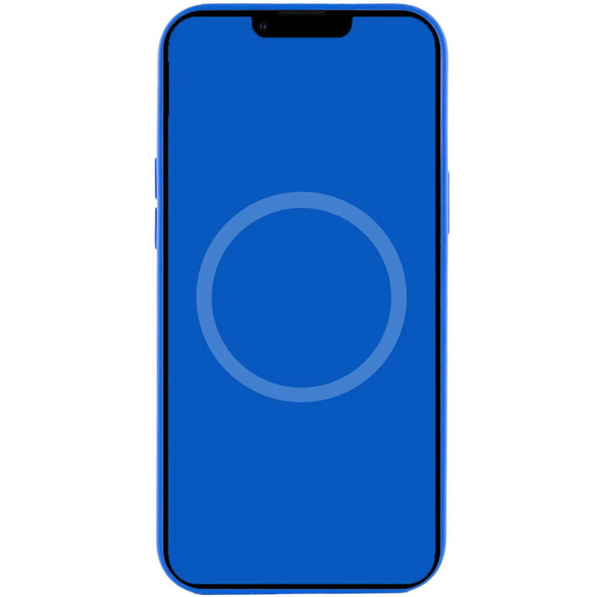 Чехол Silicone case (AAA) full with Magsafe and Animation для Apple iPhone 12 Pro Max (6.7") Синий / Capri Blue