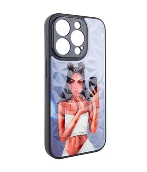 TPU+PC чохол Prisma Ladies для Apple iPhone 12 Pro Max (6.7") Black in White