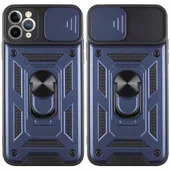 Чехол Ummi Camshield Serge Ring для Apple iPhone 12 Pro Max (6.7") Синий / Navy