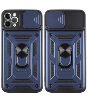 Чехол Ummi Camshield Serge Ring для Apple iPhone 12 Pro Max (6.7") Синий / Navy