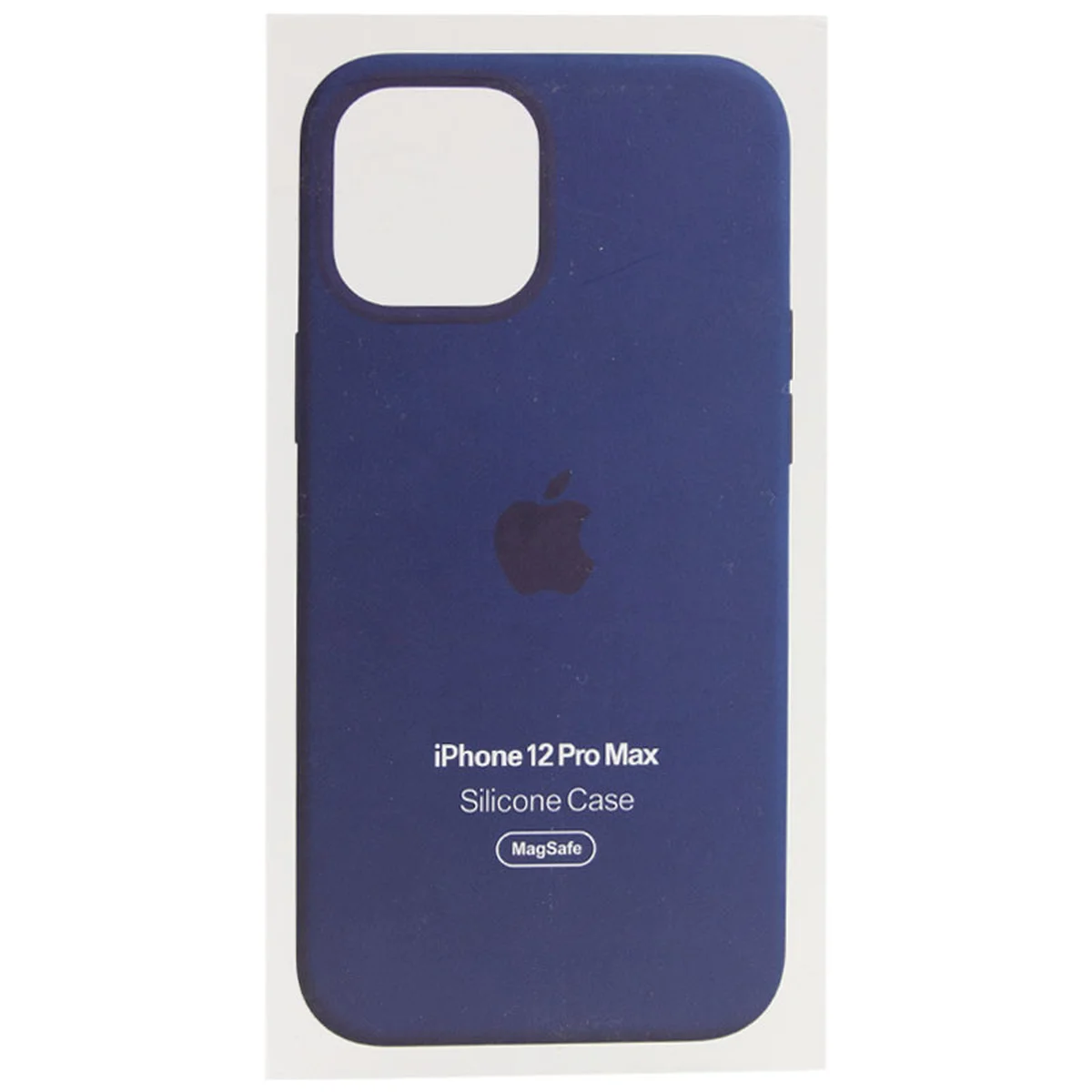 Чехол Silicone case (AAA) full with Magsafe and Animation для Apple iPhone 12 Pro Max (6.7") Синий / Navy blue