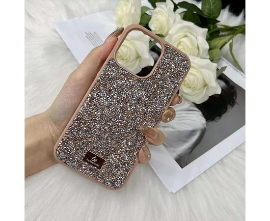 TPU чехол Bling World Rock Diamond для Apple iPhone 12 Pro Max (6.7") Розовый
