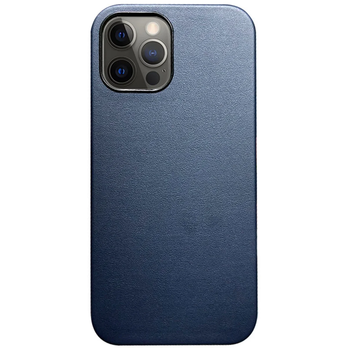 Кожаный чехол K-Doo Noble Collection для Apple iPhone 12 Pro Max (6.7") Темно-синий