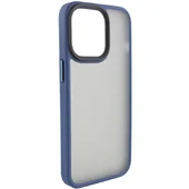 TPU+PC чехол Metal Buttons для Apple iPhone 12 Pro Max (6.7") Синий