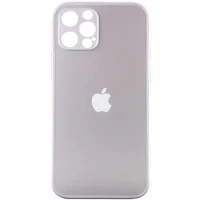 TPU + Glass чохол Matte Candy Full camera для Apple iPhone 12 Pro Max (6.7 ") Білий