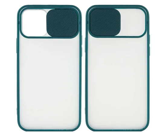 Чехол Camshield mate TPU со шторкой для камеры для Apple iPhone 12 Pro Max (6.7") Зеленый