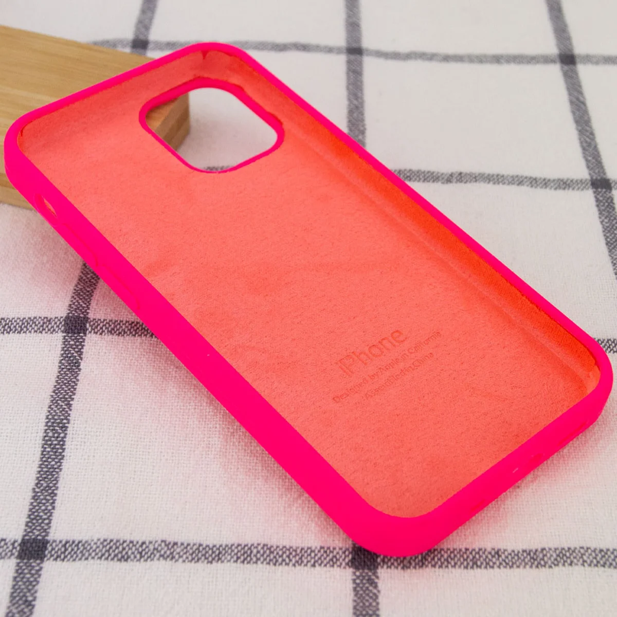 Чехол Silicone Case Full Protective (AA) для Apple iPhone 12 Pro Max (6.7") Розовый / Barbie pink