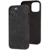 Шкіряний чохол Croco Leather для Apple iPhone 12 Pro Max (6.7 ") Black