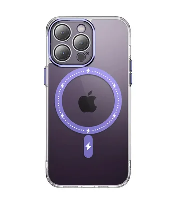 Чохол TPU+PC Colorful with MagSafe для Apple iPhone 12 Pro Max (6.7") Purple