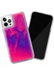 Неоновый чехол Neon Sand glow in the dark для Apple iPhone 12 Pro Max (6.7") Фиолетовый / Розовый