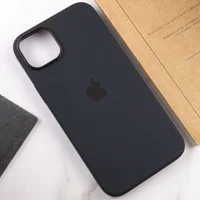 Чехол Silicone case (AAA) full with Magsafe для Apple iPhone 12 Pro Max (6.7") Черный / Black