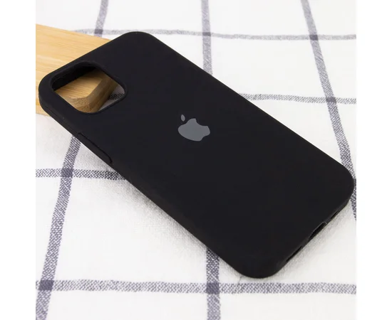 Чехол Silicone Case Full Protective (AA) для Apple iPhone 12 Pro Max (6.7") Черный / Black