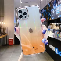TPU+Glass чехол Aurora Classic для Apple iPhone 12 Pro Max (6.7") Оранжевый