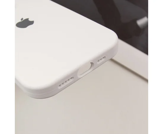 Чехол Silicone Case Full Camera Protective (AA) для Apple iPhone 12 Pro Max (6.7") Белый / White / PVH