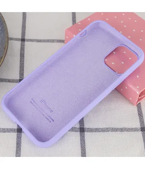Чехол Silicone Case Full Protective (AA) для Apple iPhone 12 Pro Max (6.7") Сиреневый / Dasheen