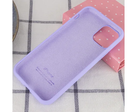 Чехол Silicone Case Full Protective (AA) для Apple iPhone 12 Pro Max (6.7") Сиреневый / Dasheen