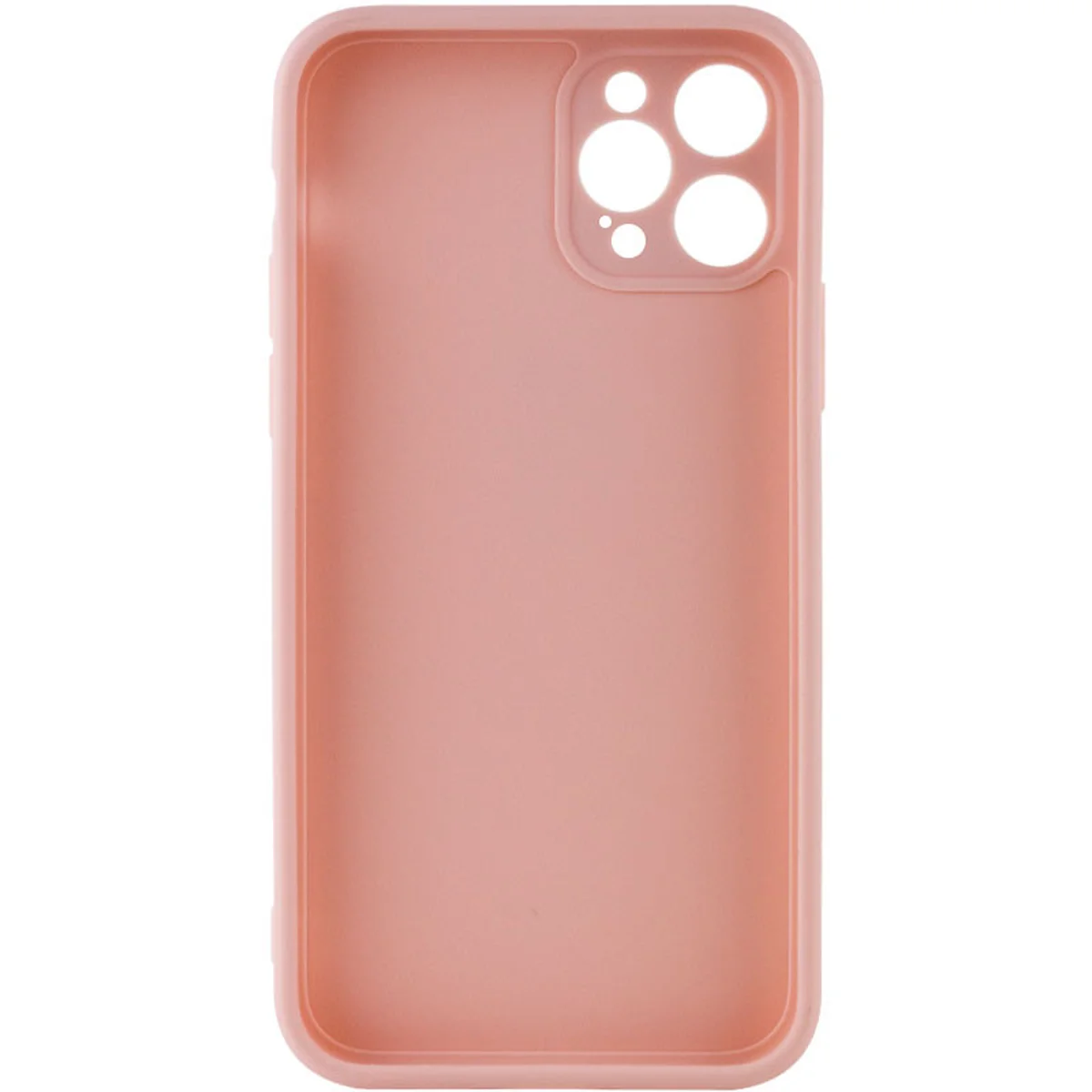 Силиконовый чехол Candy Full Camera для Apple iPhone 12 Pro Max (6.7") Розовый / Pink Sand