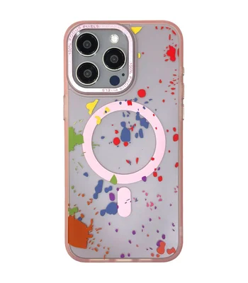 Чехол TPU+PC Flush with MagSafe для Apple iPhone 12 Pro Max (6.7") Baby pink