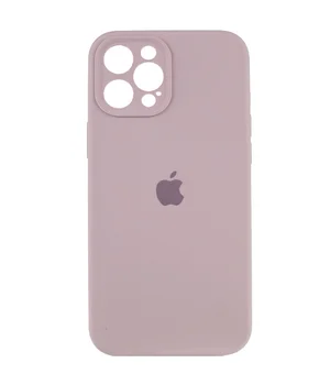 Чехол Silicone Case Full Camera Protective (AA) для Apple iPhone 12 Pro Max (6.7") Серый / Lavender
