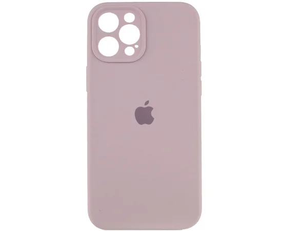 Чехол Silicone Case Full Camera Protective (AA) для Apple iPhone 12 Pro Max (6.7") Серый / Lavender