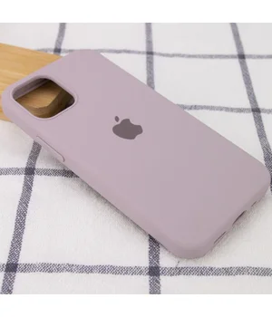 Чехол Silicone Case Full Protective (AA) для Apple iPhone 12 Pro Max (6.7") Серый / Lavender