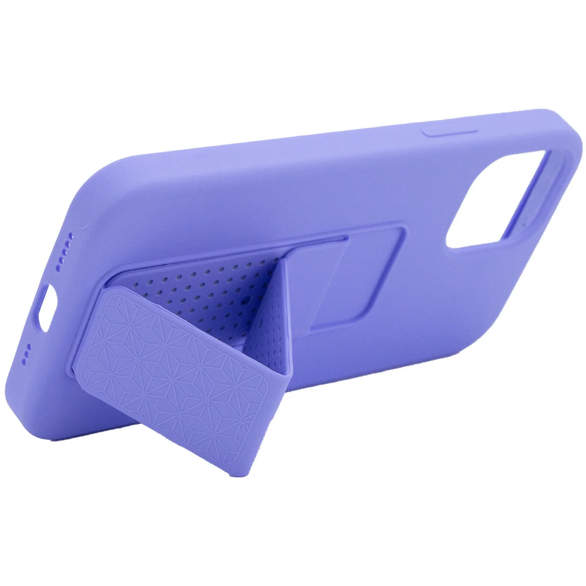 Чохол Silicone Case Hand Holder для Apple iPhone 12 Pro Max (6.7 ") Бузковий / Dasheen