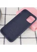 Чехол Silicone Case Full Protective (AA) для Apple iPhone 12 Pro Max (6.7") Темный Синий / Midnight Blue