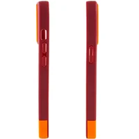 Чехол TPU+PC Bichromatic для Apple iPhone 12 Pro Max (6.7") Brown burgundy / Orange