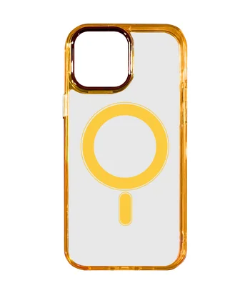 Чохол TPU Iris with MagSafe для Apple iPhone 12 Pro Max (6.7") Помаранчевий