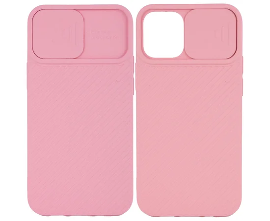 Чехол Camshield Square TPU со шторкой для камеры для Apple iPhone 12 Pro Max (6.7") Rose Gold