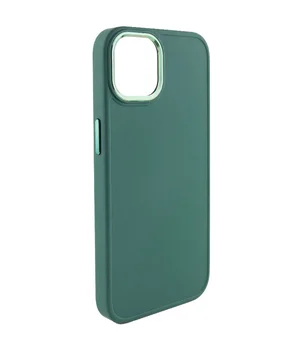 TPU чехол Bonbon Metal Style для Apple iPhone 12 Pro Max (6.7") Зеленый / Army green