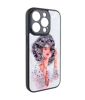 TPU+PC чохол Prisma Ladies для Apple iPhone 12 Pro Max (6.7") Girl in a hat