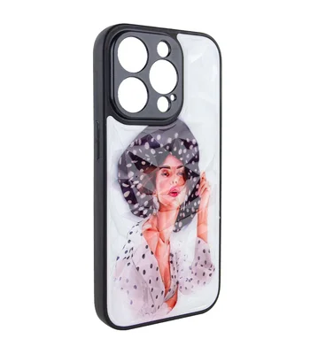 TPU+PC чехол Prisma Ladies для Apple iPhone 12 Pro Max (6.7") Girl in a hat